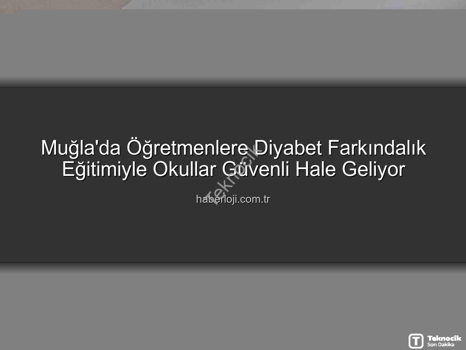diyabet farkındalığı eğitimi - Muğla'da Öğretmenlere Diyabet Farkındalığı Eğitimi: Okulda Diyabet Programı Başarıyla Tamamlandı