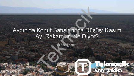 Aydın’da Konut Satışlarında Düşüş: Kasım Ayı Rakamları Ne Diyor?