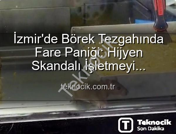 börekçi fare - İzmir'de Börek Tezgahında Fare Paniği: Hijyen Skandalı İşletmeyi Mühürletti