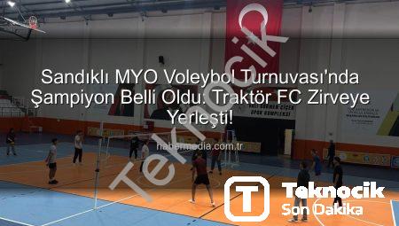 Sandıklı MYO Voleybol Turnuvası’nda Şampiyon Belli Oldu: Traktör FC Kupayı Kaldırdı!