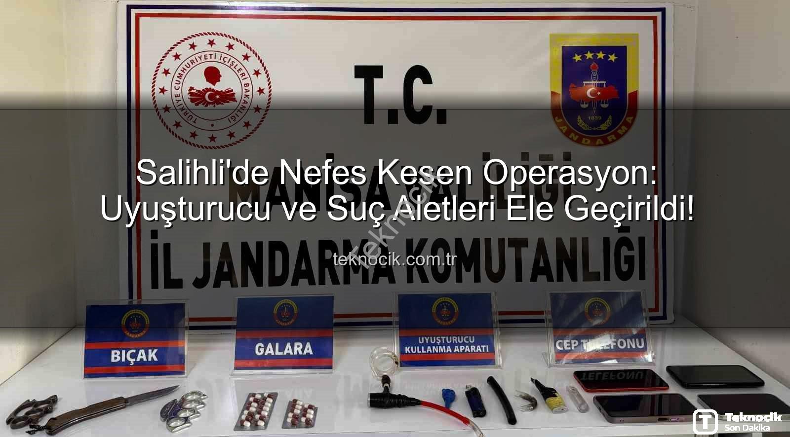 Salihli uyuşturucu operasyonu - Salihli'de Nefes Kesen Operasyon: Uyuşturucu ve Suç Aletleri Ele Geçirildi!
