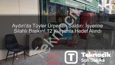 Aydın’da Tüyler Ürperten Saldırı: İşyerine Silahlı Baskın! 12 Kurşunla Hedef Alındı